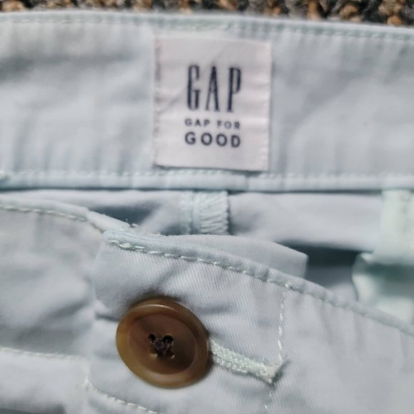 Gap for Good Pale Blue Women's Girlfriend Khaki's Size 8 - Picture 5 of 9